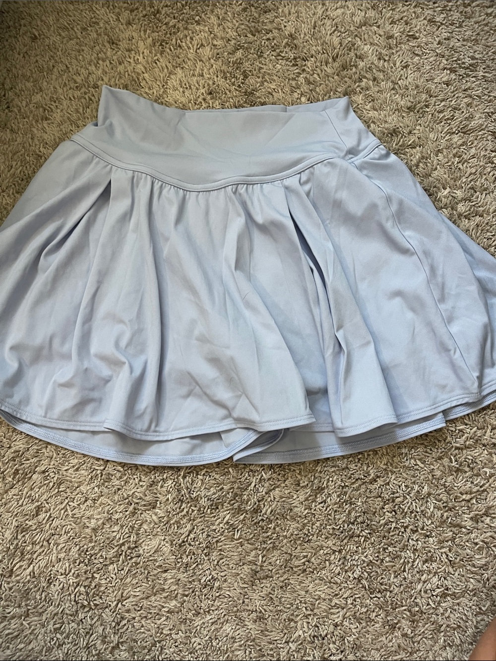Gilly Hicks Light Blue Circle Skater Skirt